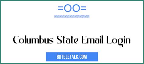 columbus state email|columbus state employee email.